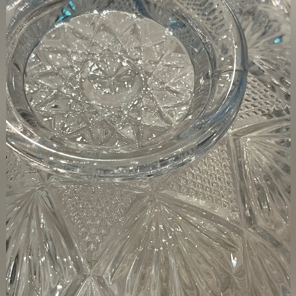 Vintage Elegant Clear Glass Serving Dishes set. Great for...